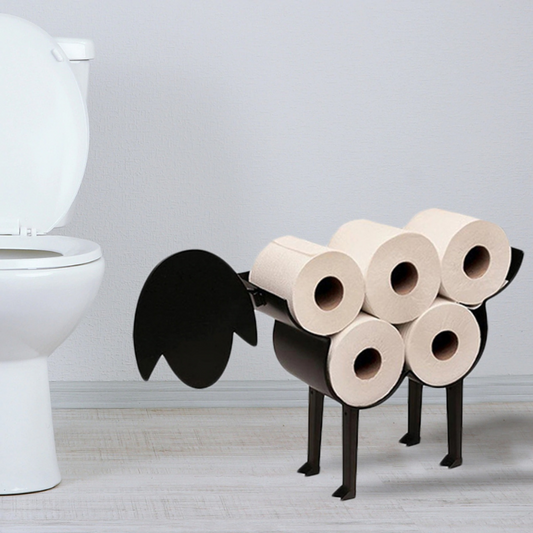 HomeQuill™ Creative Metal Sheep Toilet Paper Storage - Nordic Side - 