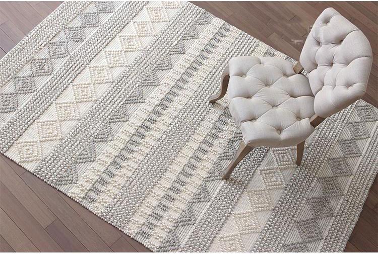 Jiro - Handmade Geometric Pattern Modern Rug - Nordic Side - 05-09, feed-cl0-over-80-dollars