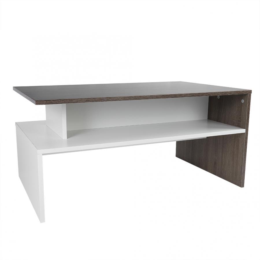 Nunito - Multi-Level Wood Finish Coffee Table - Nordic Side - 11-18, modern-farmhouse, modern-furniture