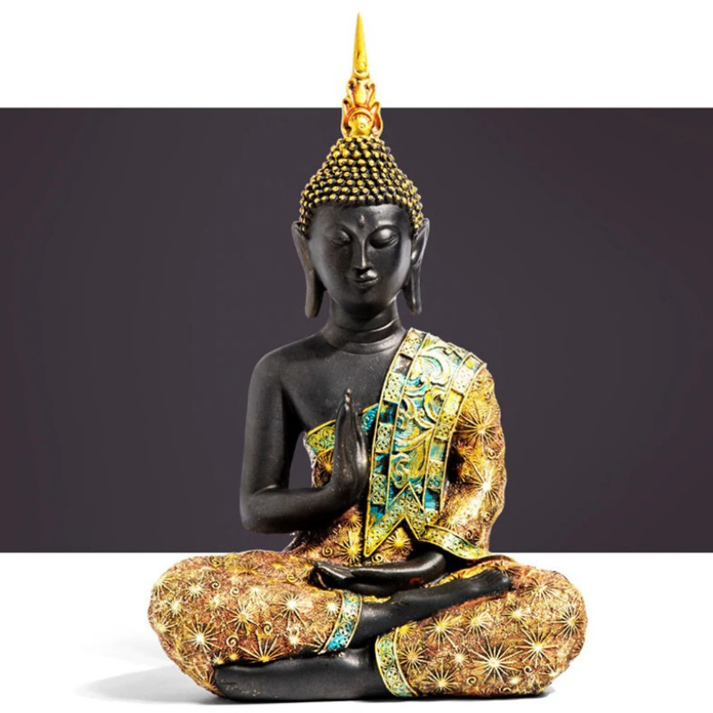 HomeQuill™ Handmade Buddha Figurine - Nordic Side - 