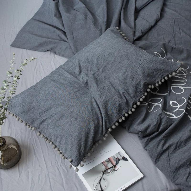 Pom Pom Bedding Pillow Case - Nordic Side - not-hanger