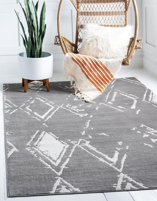 Jakobe - Faded Diamond Pattern Area Rug - Nordic Side - feed-cl0-over-80-dollars, unique-loom, us-only, us-ship