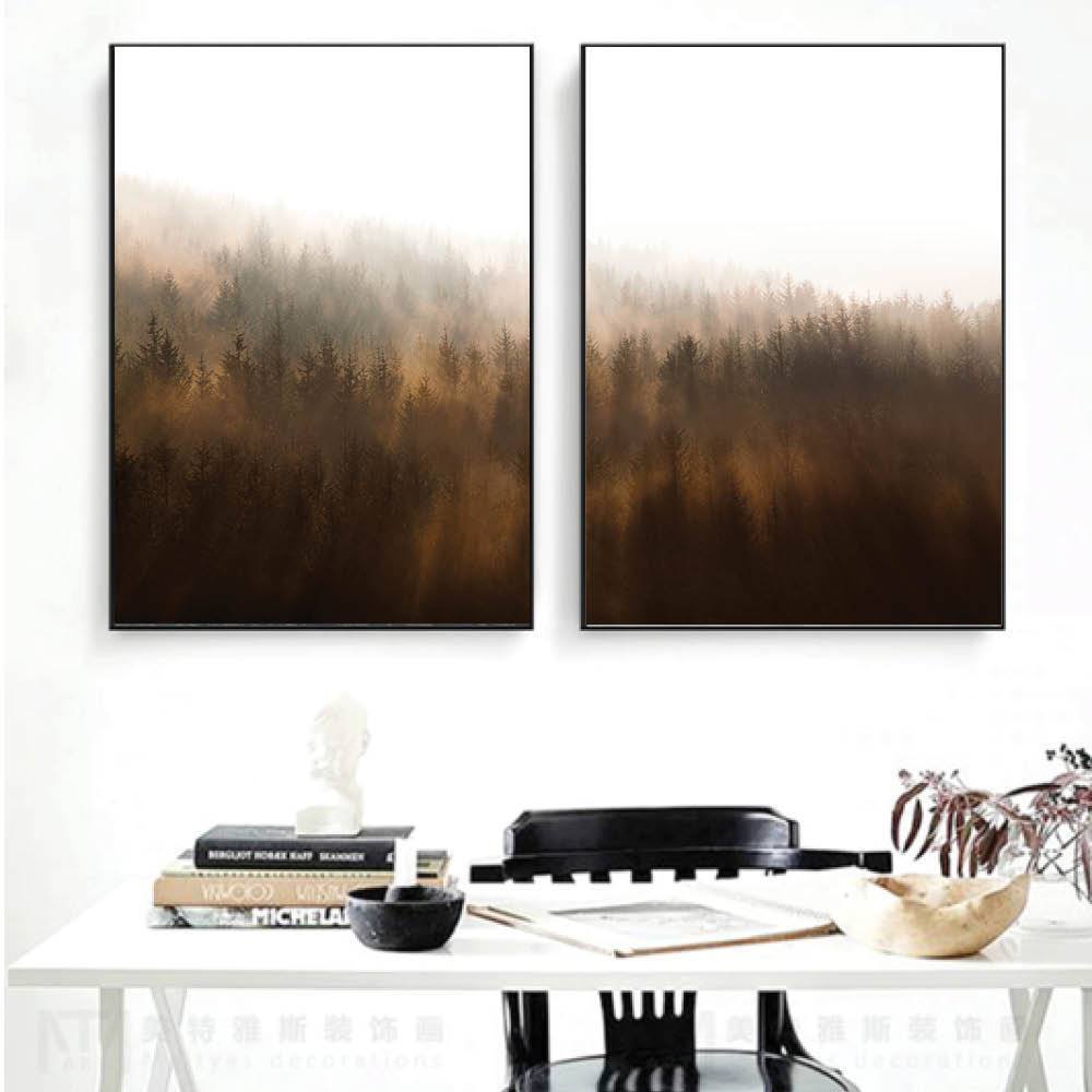Misty Autumn Canvas - Nordic Side - 