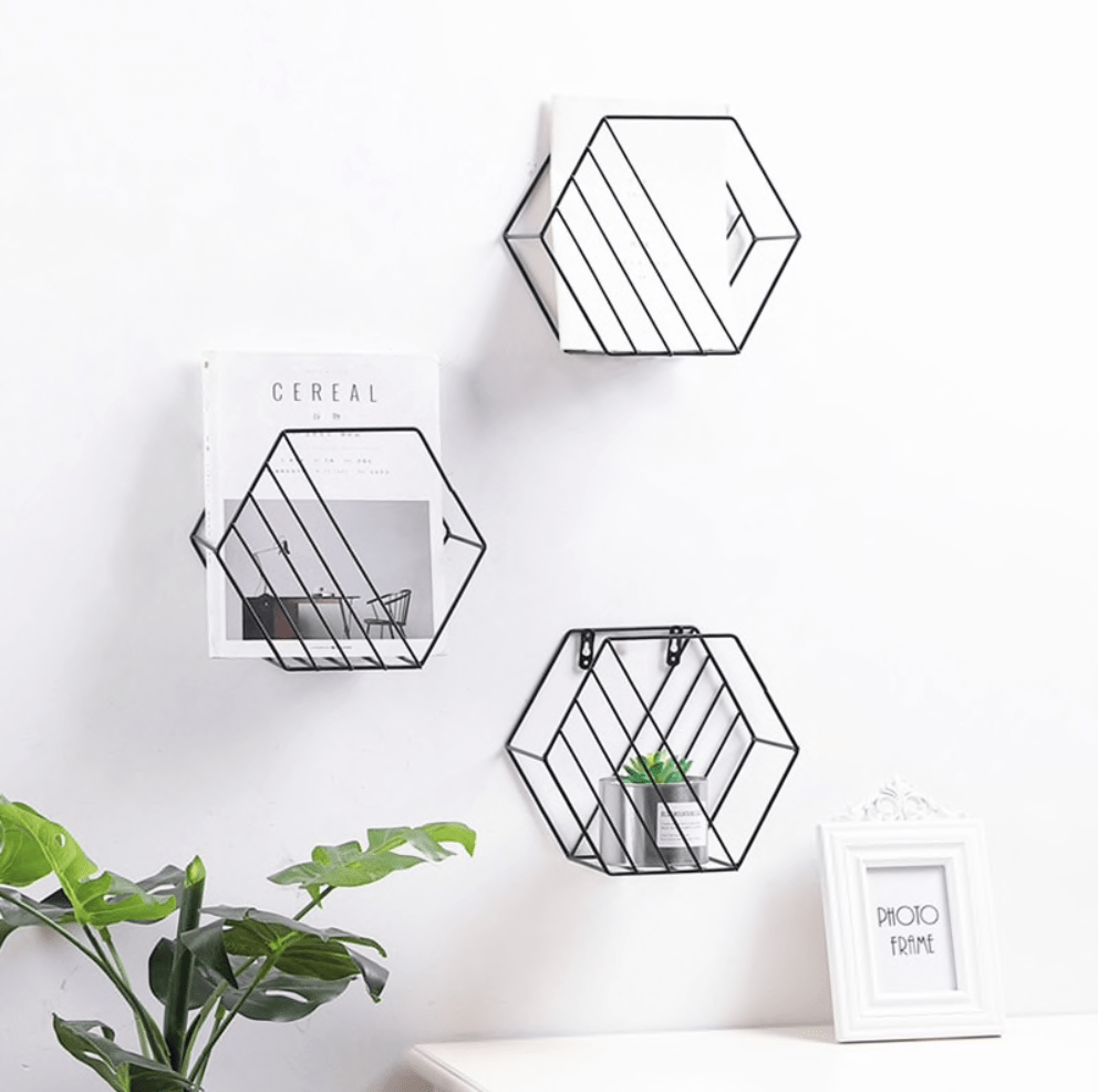 Nautica Hexagon Framed Shelf - Nordic Side - 