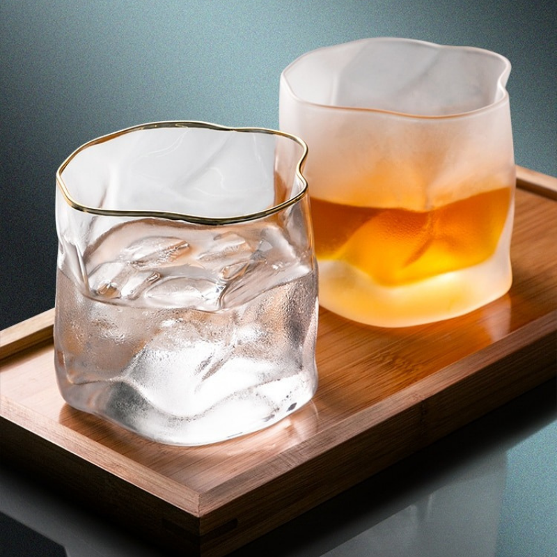 HomeQuill™ Sculpted Cocktail Drinking Glass - Nordic Side - 
