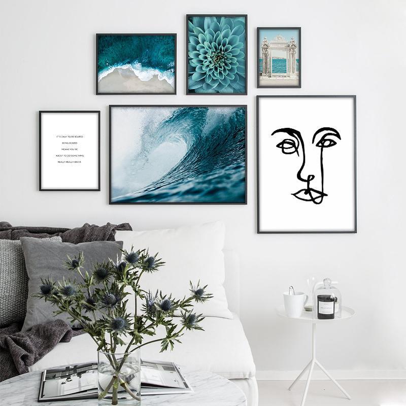 Aqua Vibes Prints - Nordic Side - Art + Prints, not-hanger