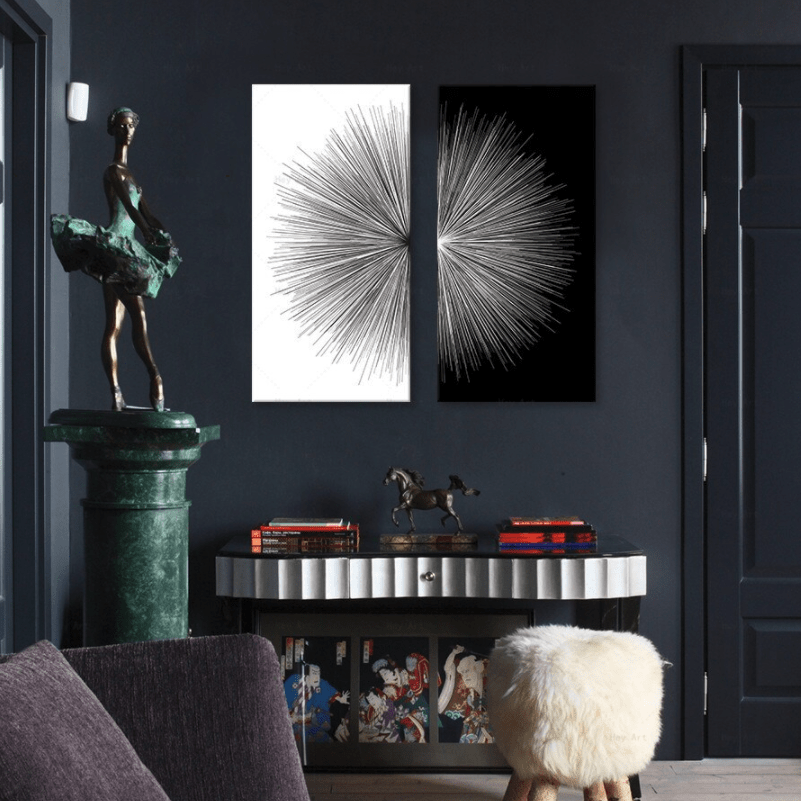 Light in Contrast Stretched Canvas - Nordic Side - 2 Piece, Acrylic Image, canvas art, Canvas Image, spo-enabled
