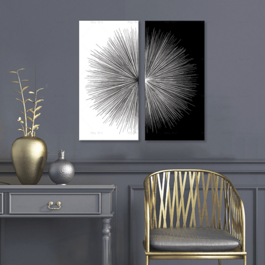 Light in Contrast Stretched Canvas - Nordic Side - 2 Piece, Acrylic Image, canvas art, Canvas Image, spo-enabled