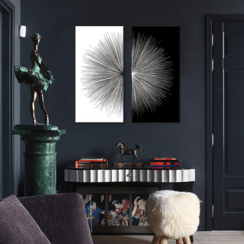 Light in Contrast Stretched Canvas - Nordic Side - 2 Piece, Acrylic Image, canvas art, Canvas Image, spo-enabled