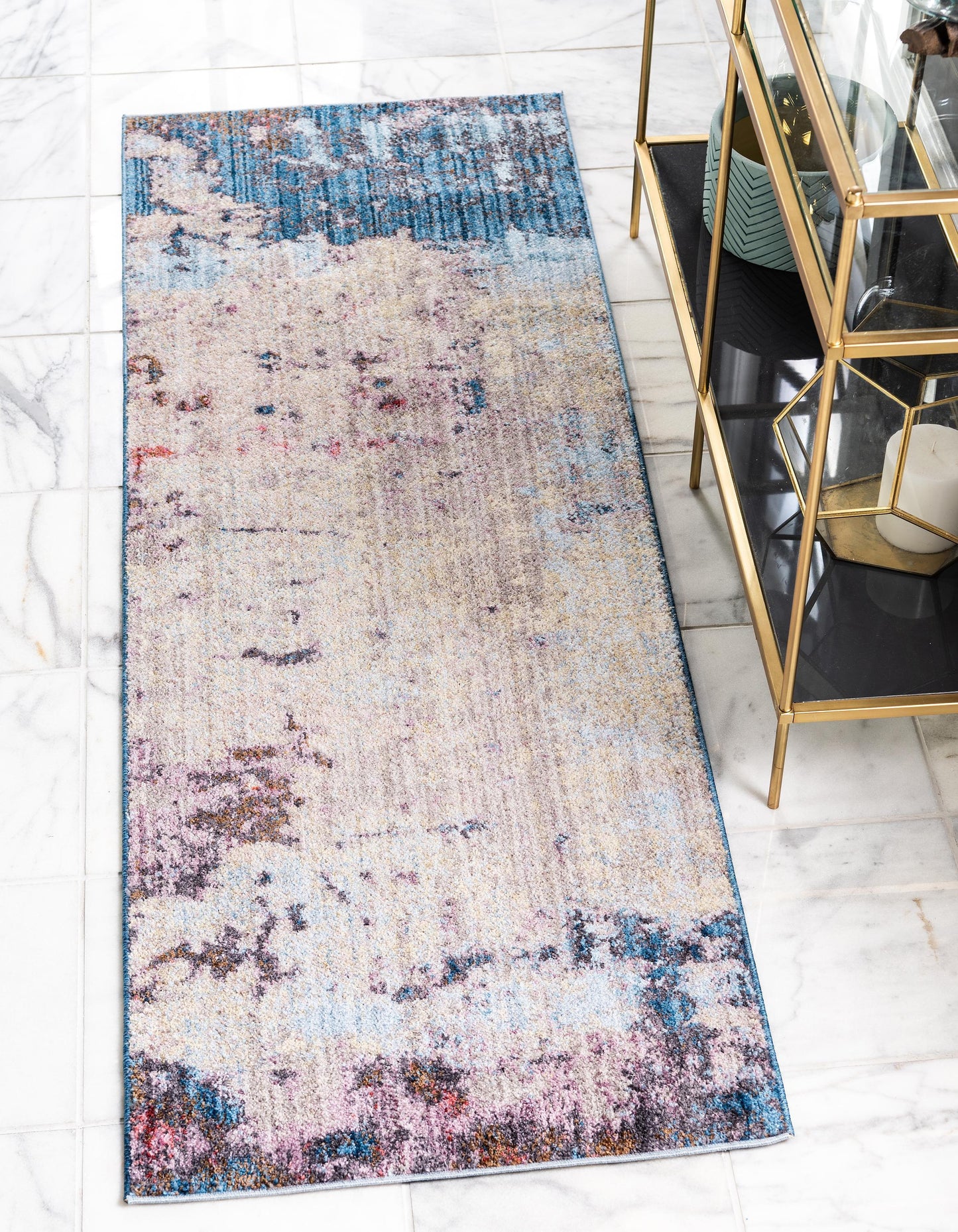 Deon - Blue Gray Area Rug - Nordic Side - abstract-rug, Area-rug, feed-cl0-over-80-dollars, hallway-runner, large-rug, modern, modern-rug, round-rug, unique-loom, us-only, us-ship