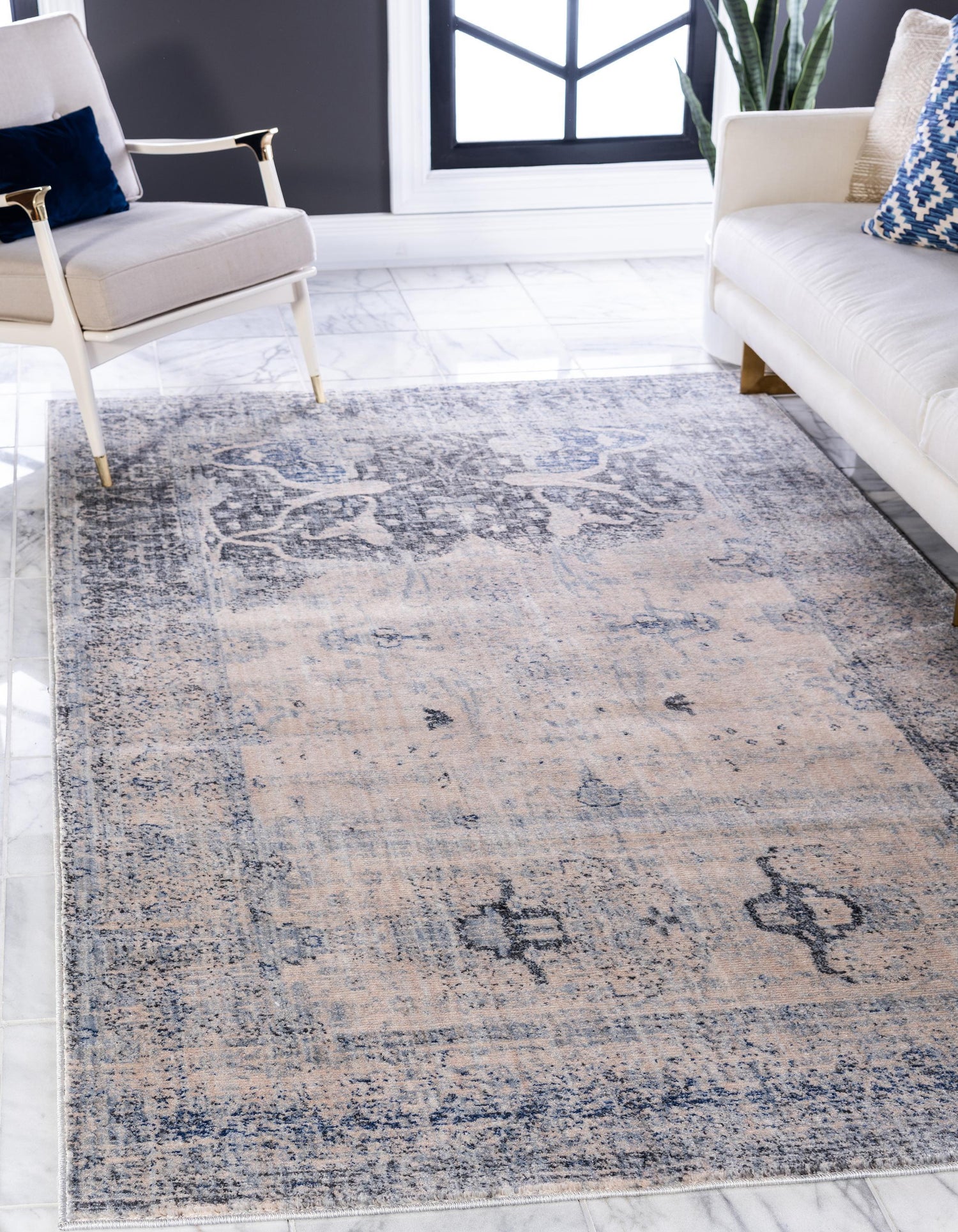 Damari - Modern Area Rug - Nordic Side - abstract-rug, Area-rug, feed-cl0-over-80-dollars, geometric-rug, hallway-runner, large-rug, modern, modern-nordic, modern-rug, round-rug, unique-loom,