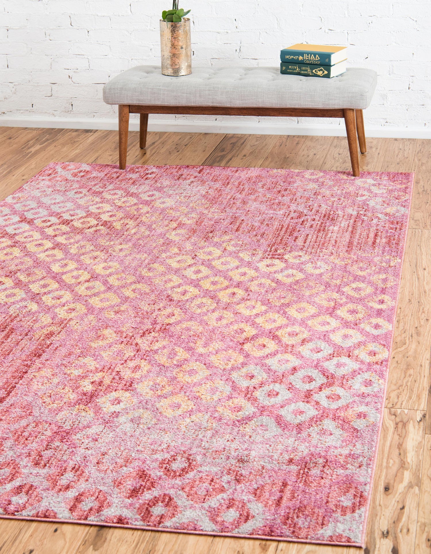 Devan - Rainbow Square Pattern Rug - Nordic Side - abstract-rug, Area-rug, bath-mat, bath-rug, door-mat, feed-cl0-over-80-dollars, geometric-rug, hallway-runner, kitchen-mat, kitchen-rug, lar