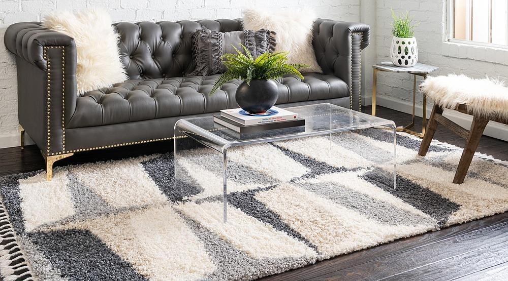 Jeramiah - Modern Shaggy Area Rug - Nordic Side - feed-cl0-over-80-dollars, unique-loom, us-only, us-ship