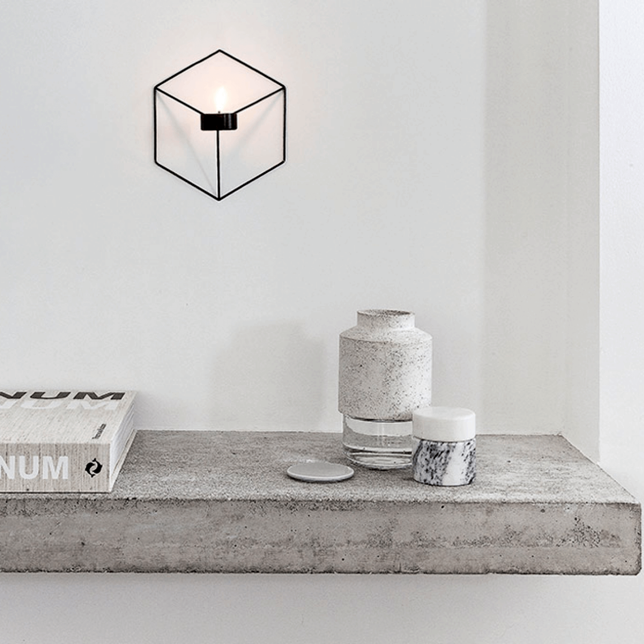 3D Hexagon Sconce Candlestick - Nordic Side - 