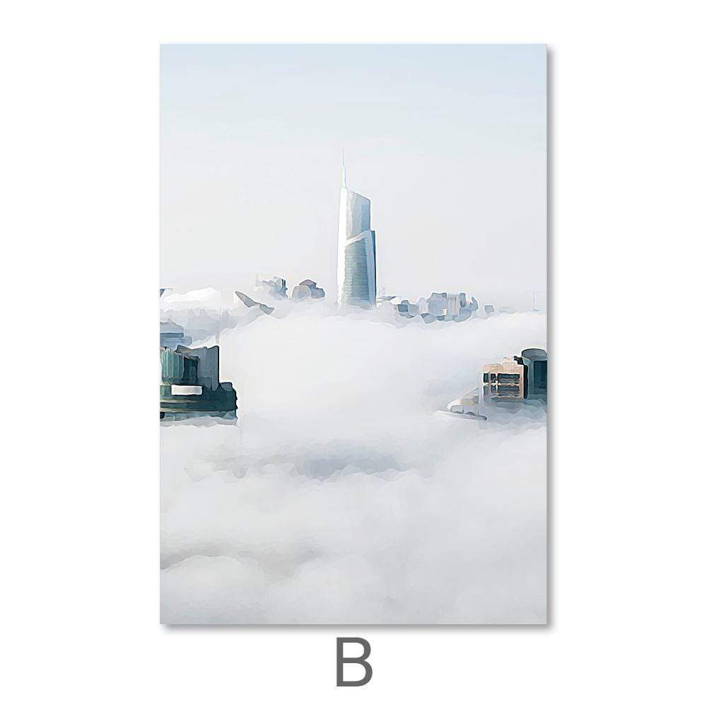Cloudy City Canvas - Nordic Side - 