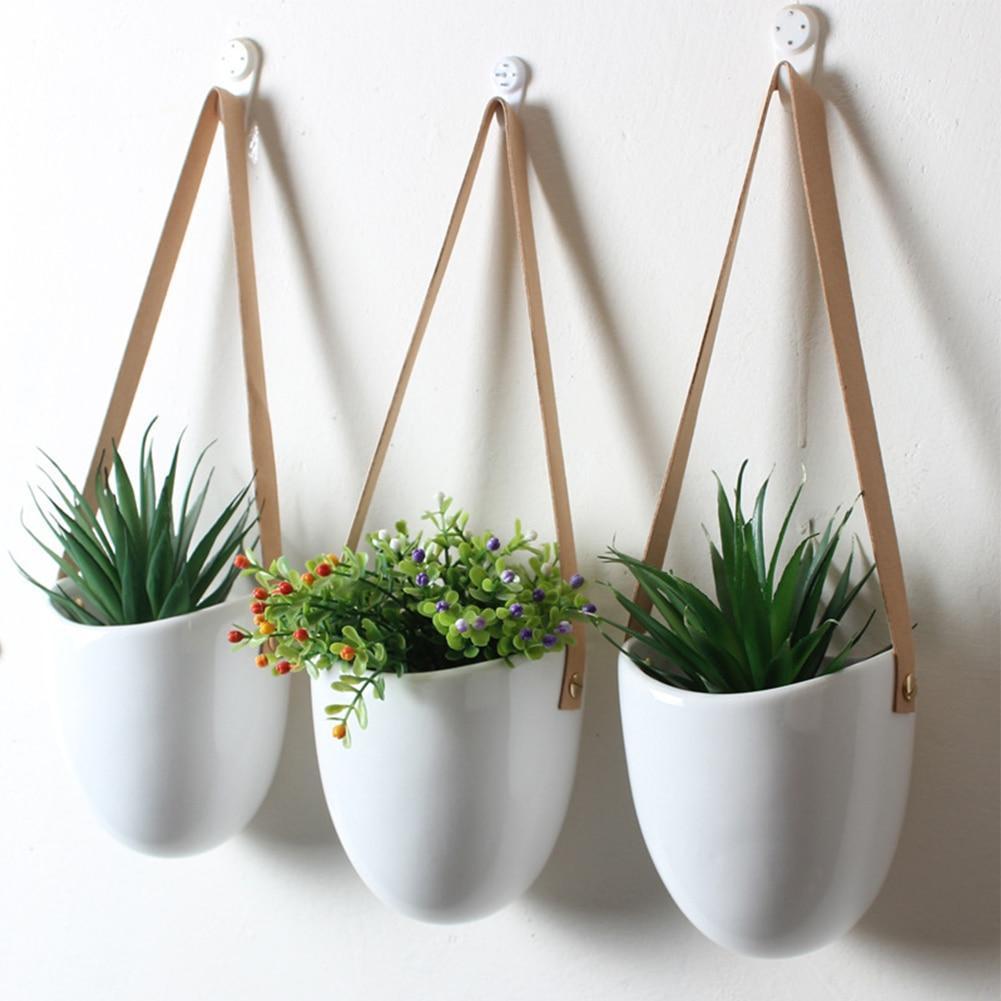 Catriona - Wall-hanging Ceramic Flower Pot (3 Sets) - Nordic Side - Modern Planters
