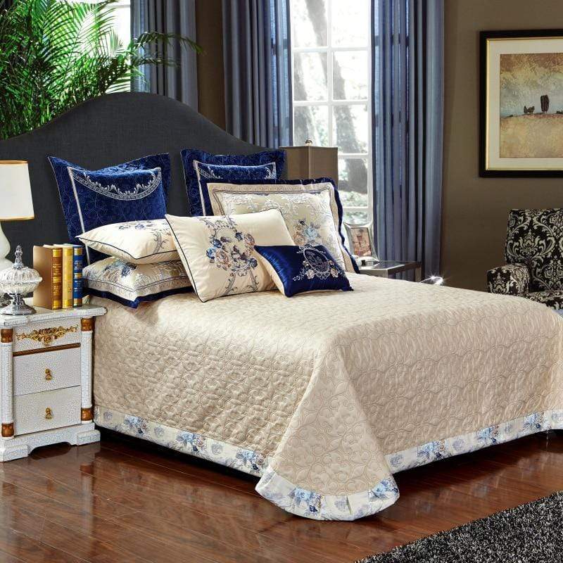 Oriental Jacquard Luxury Bedding Set - Nordic Side - bed, Bedding, duvet