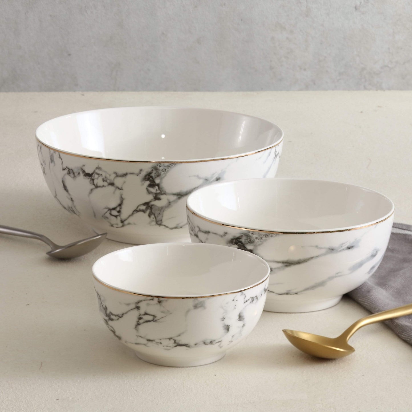 Marble Bowl - Nordic Side - bowls, dining