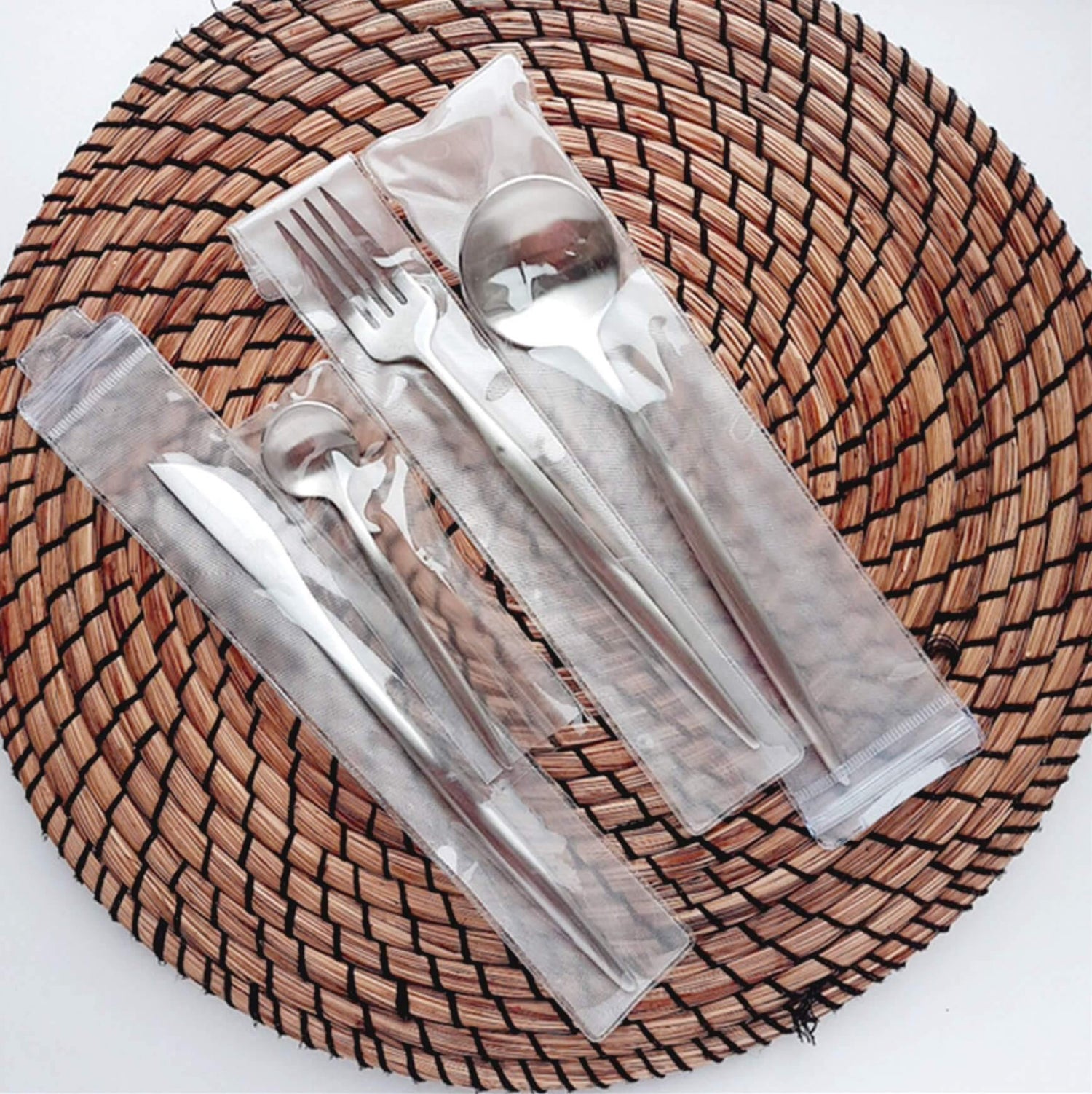4 Psc Silver Cutlery Set - Nordic Side - 