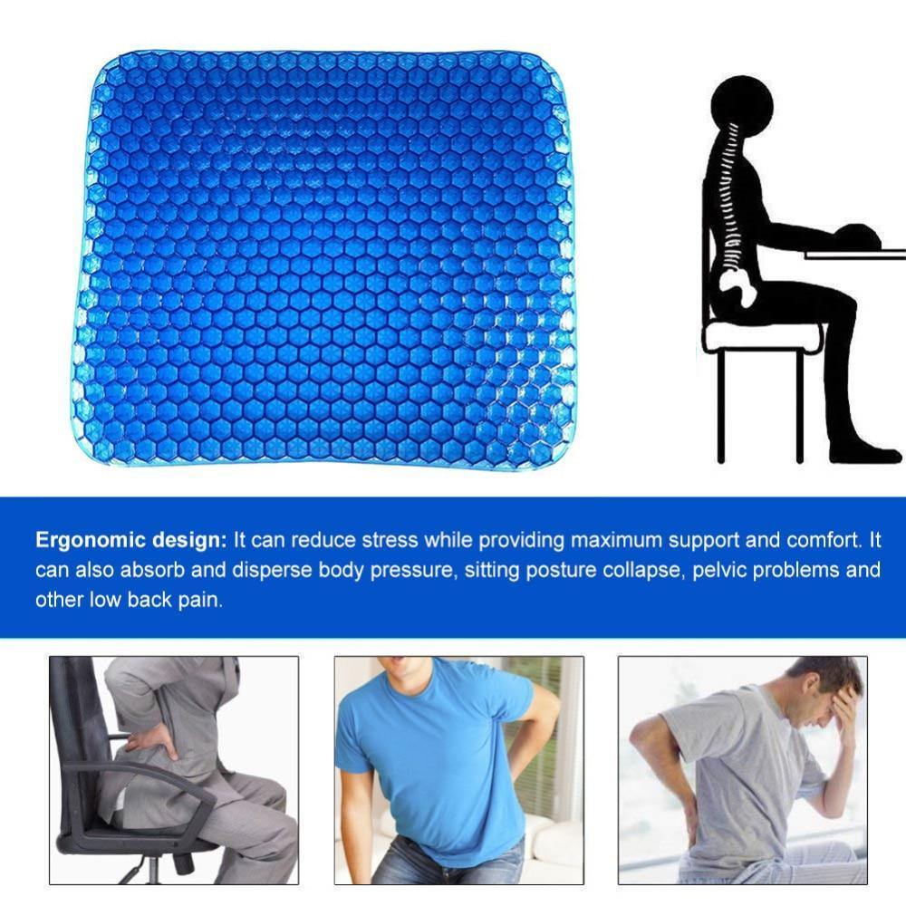 Gel Seat Cushion Support Pad for Chair & Car - Tailbone, Coccyx - Nordic Side - Coccyx seat cushion, egg sitter, egg sitter support cushion, Flexible Gel Seat, gel cushion, gel cushion for ch