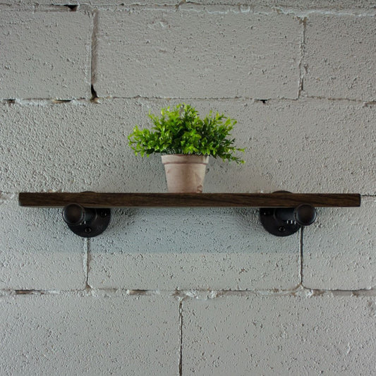 Industrial Vintage Wood Finish Wall Mounted Shelf - Nordic Side - 10-07, feed-cl0-over-80-dollars, furniture-pipeline, furniture-tag, US