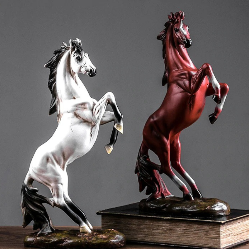 HomeQuill™ European Vintage Horse Statue - Nordic Side - 