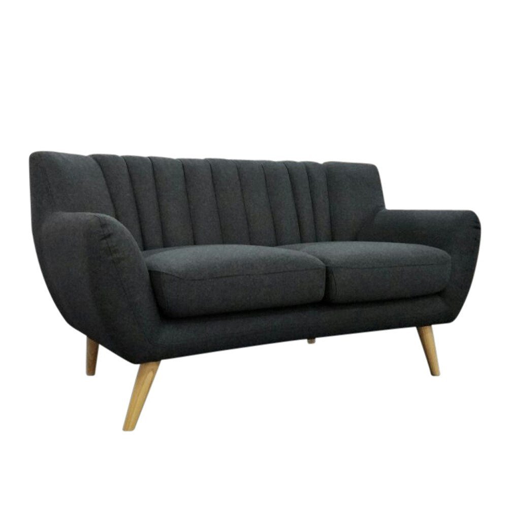 Lilly - 2-Seater Dark Grey Sofa - Nordic Side - 06-10, feed-cl0-over-80-dollars, feed-cl1-furniture, feed-cl1-sofa, gfurn, hide-if-international, modern-furniture, sofa, us-ship