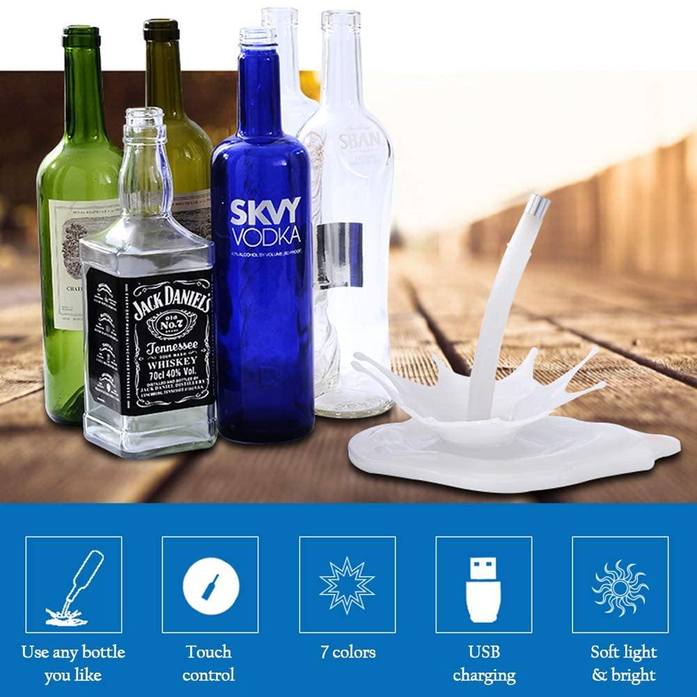 3D Bottle Pouring Splash Light - Nordic Side - 