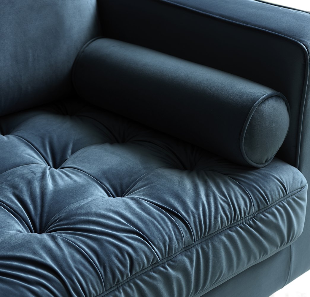 Bente - Tufted Light Blue Velvet Loveseat 2-Seater Sofa - Nordic Side - 06-10, feed-cl0-over-80-dollars, feed-cl1-furniture, feed-cl1-sofa, gfurn, hide-if-international, modern-furniture, sof