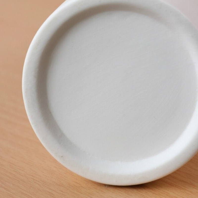 HomeQuill™ Minimalistic White Ceramic Vase - Nordic Side - 
