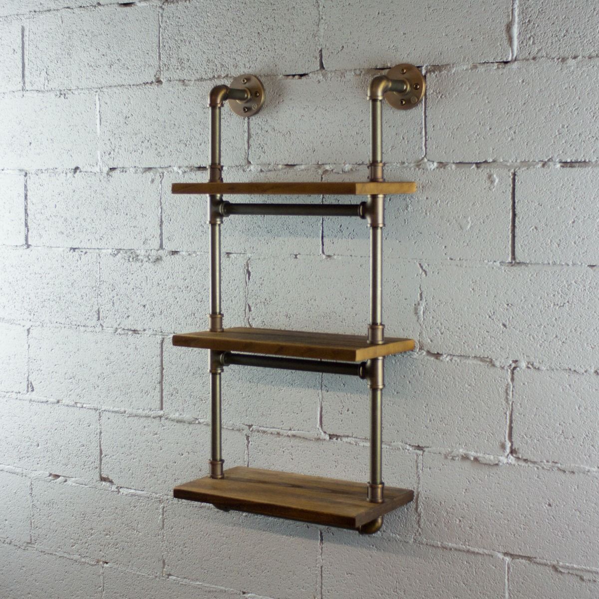 Three Tier Wall Mounted Shelves - Nordic Side - 10-08, feed-cl0-over-80-dollars, furniture-pipeline, furniture-tag, US