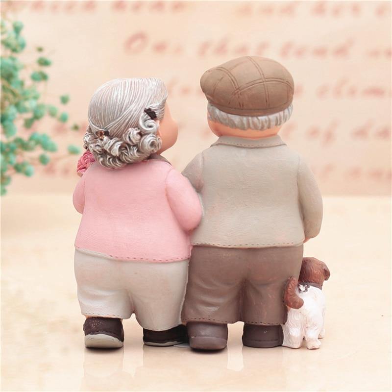 Grandparents Couple Figurines - Nordic Side - couple, figurines, grandparents