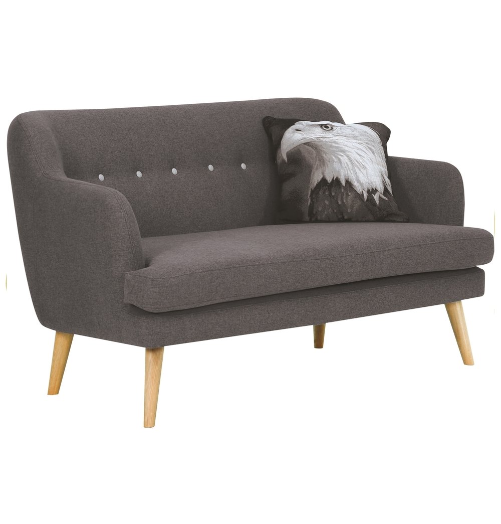 Exelero - Grey Loveseat 2 Seater Sofa - Nordic Side - 06-04, feed-cl0-over-80-dollars, feed-cl1-furniture, feed-cl1-sofa, gfurn, hide-if-international, modern-furniture, sofa, us-ship