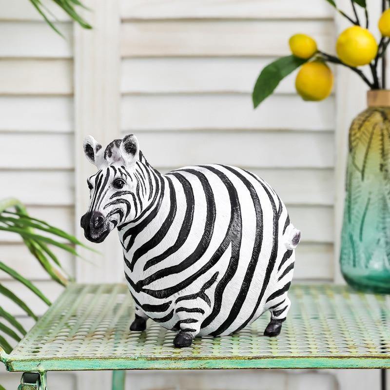 Chubby Zebra Figurine - Nordic Side - zebra