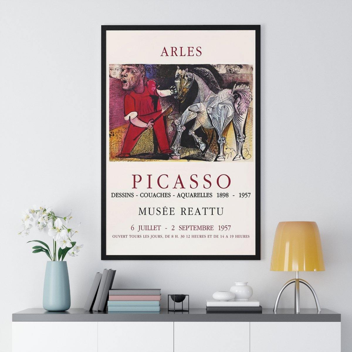 Picasso's Vintage 1957 Exhibition Poster - Nordic Side - 