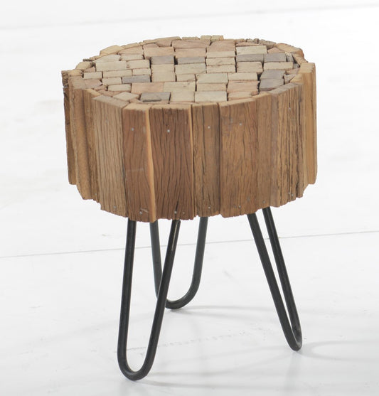 Nomad - Vintage Wood Log Side Table - Nordic Side - 05-27, feed-cl0-over-80-dollars, feed-cl1-furniture, gfurn, hide-if-international, modern-furniture, us-ship