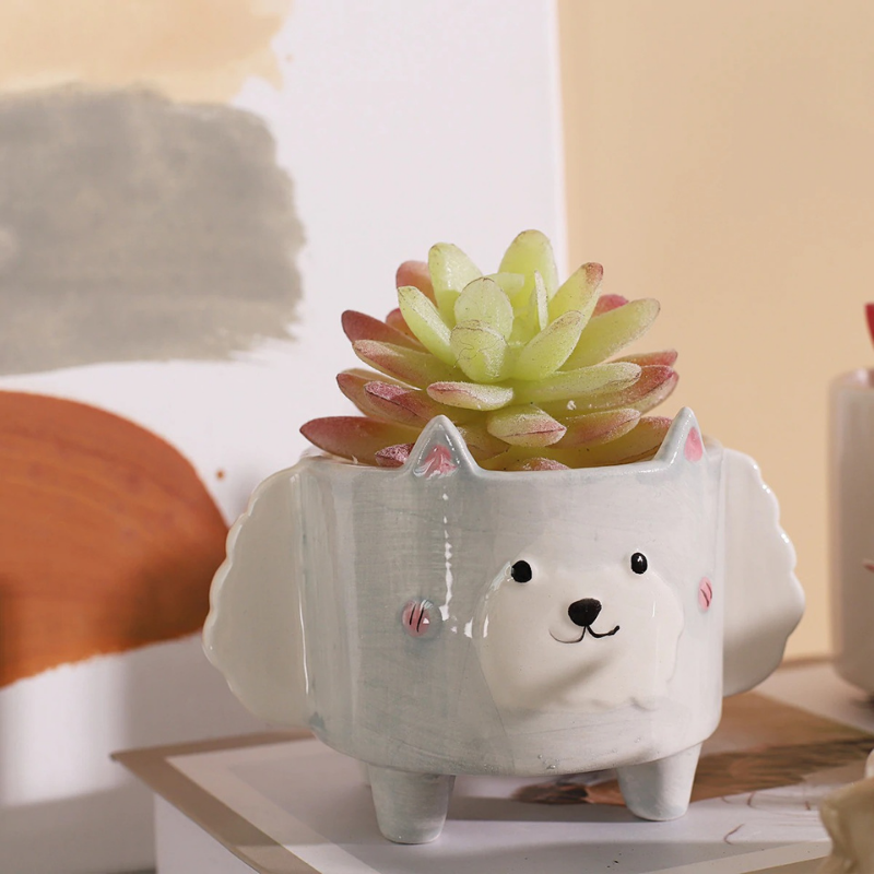 HomeQuill™ Miniature Animal Succulent Pots - Nordic Side - 