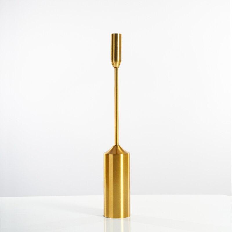 Trindale Golden Metal Candlestick