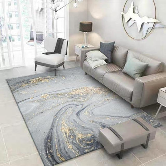Kiera - Golden Powder Marble Pattern Carpet - Nordic Side - Rugs