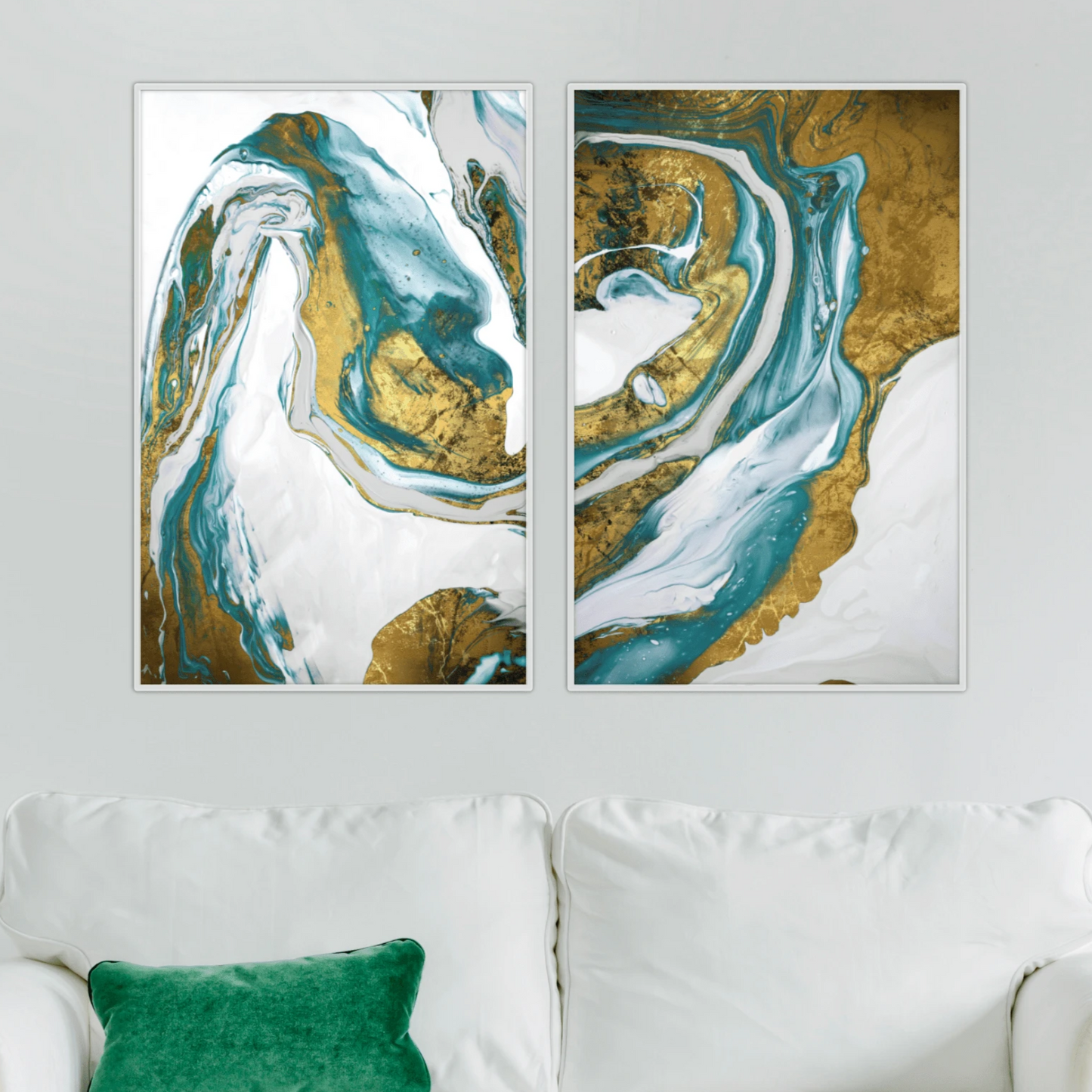 Emerald Splash Canvas - Nordic Side - 