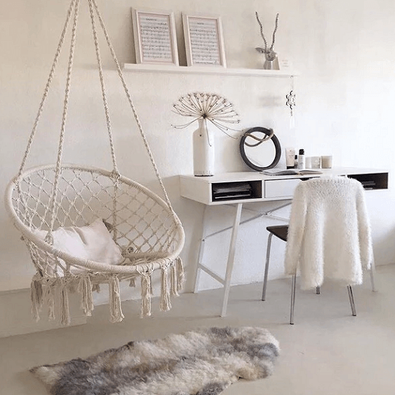 Ada - Macrame Hanging Swing Chair - Nordic Side - Ada - Macrame Hanging Swing Chair, arcitecture, decoration, design, home, home decor, home decor idea, home design ida, homedeco, homedecor, 