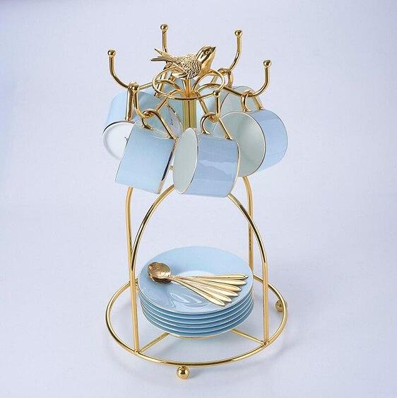 Arti - Luxury Gold Blue Bone China Tea/Coffee - Nordic Side - architecture, arcitecture, art, Arti - Luxury Gold Blue Bone China Tea/Coffee, artist, contemporaryart, decor, decoration, design