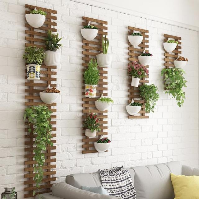 Vase - Wall Hanging Flower Pot Shelf - Nordic Side - Decor, Modern Planters, VASES/POTS