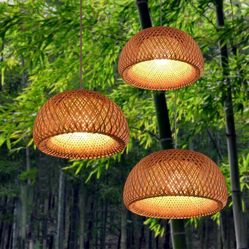 Halo - Bamboo Pendant Lantern - Nordic Side - not-hanger