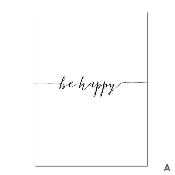 Be Happy Canvas - Nordic Side - art