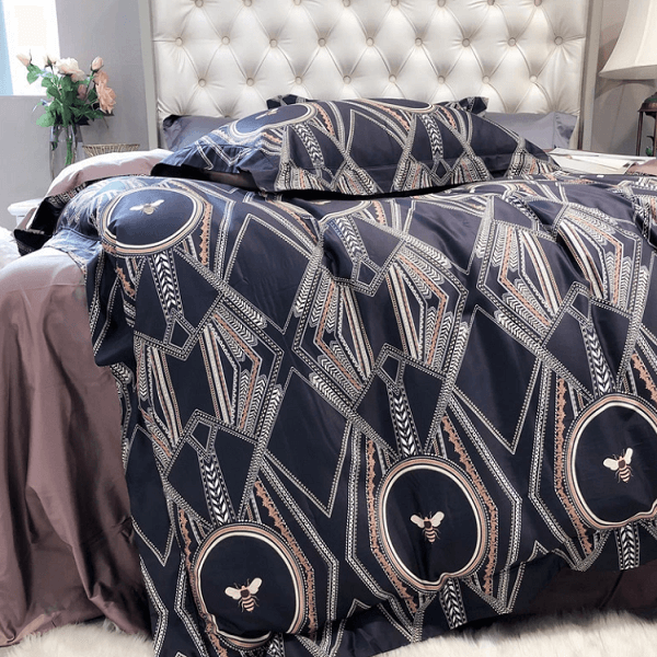 Bee Inspired 600TC Egyptian Cotton Bedding Set - Nordic Side - architecture, arcitecture, art, artist, ashley furniture near me, Bee Inspired 600TC Egyptian Cotton Bedding Set, bobs furniture