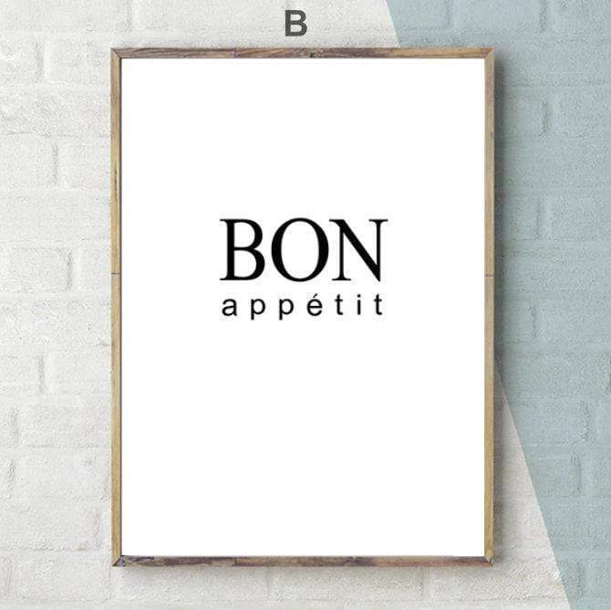Bon Appetit Canvas - Nordic Side - art