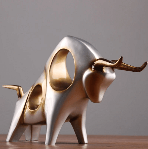 Bull of Wall Street Office Ornament - Nordic Side - arcitecture, decoration, design, El Lobo de Wall Street, home, home decor, home decor idea, home design ida, homedeco, homedecor, homedecor