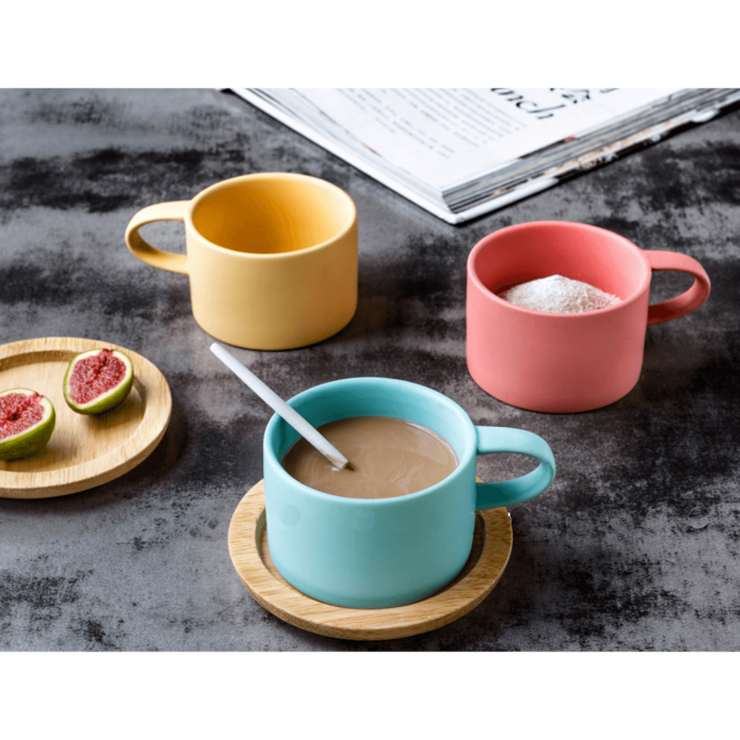 Candy Colors Ceramic Mugs - Nordic Side - 