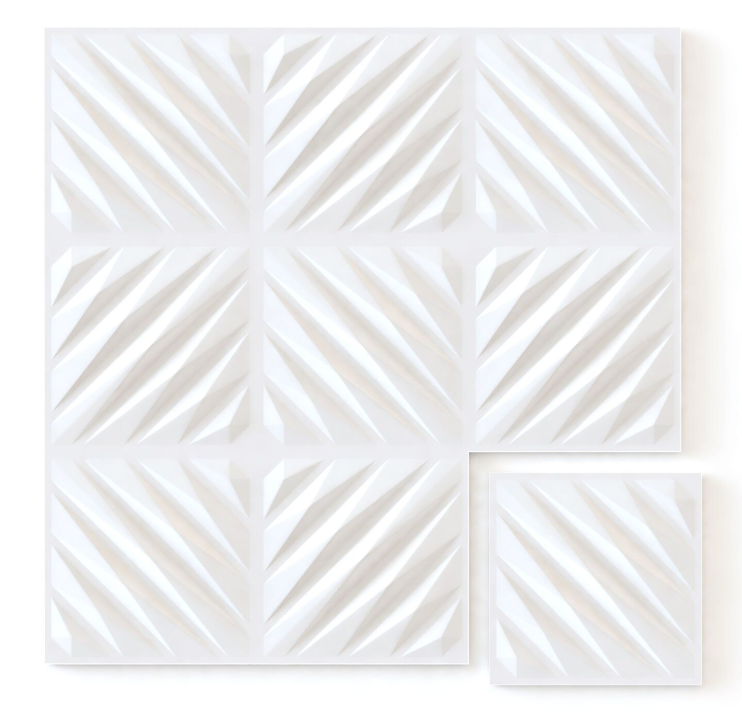 Diagonal: Nordvian 3D Wall Panel Form - 12-unit Box - Nordic Side - Wall, Walls